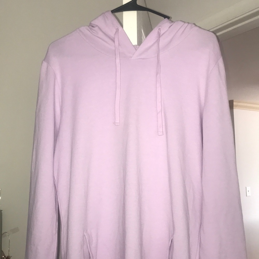 A lavender dress.